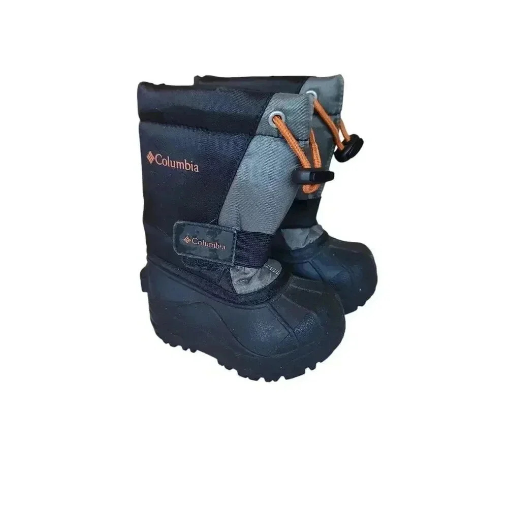 Columbia POWDERBUG YC1145-012 Boy Girl Unisex Toddler Size 6 Snow Boots Black - Picture 1 of 6